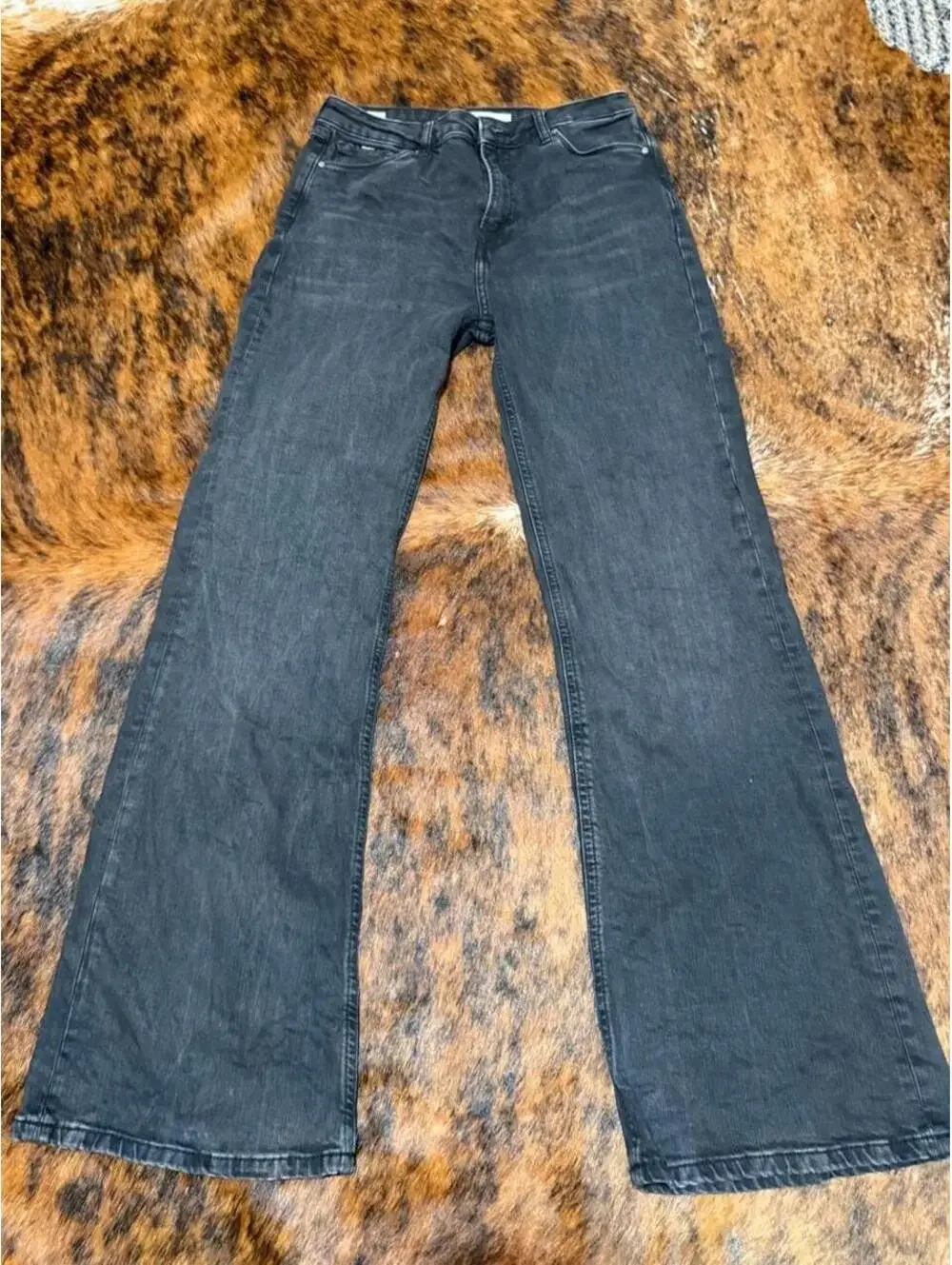Pepe Jeans Women's Black Jeans Willa Flare high rise size 29x32